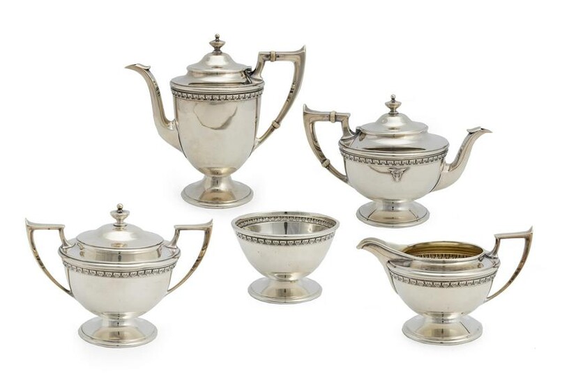 A Bailey, Banks, Biddle & Co. sterling silver tea set