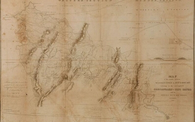A CHESAPEAKE & OHIO CANAL MAP DATED 1826