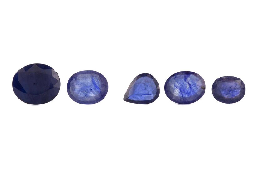 ** A COLLECTION OF UNMOUNTED TREATED AND FILLED SAPPHIRES