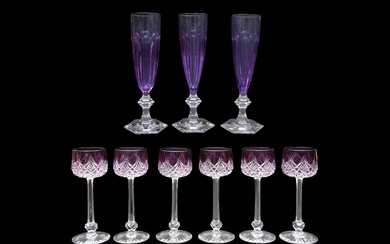 A GROUP OF BACCARAT GLASSES