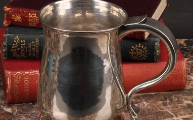 A George II West Country provincial silver bell shaped beer ...