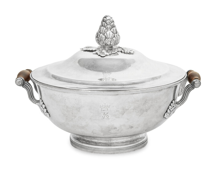 A George III Silver Divided Warming Dish