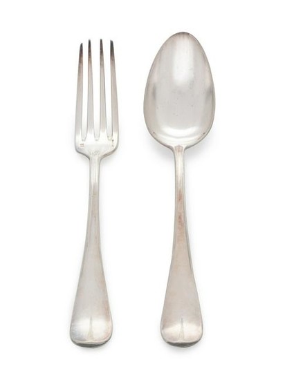 A Group of French Silver Plate Flatware Christofle