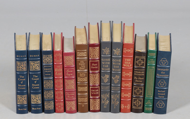 A QUANTITY OF EASTON PRESS LEATHER BOUND BOOKS.