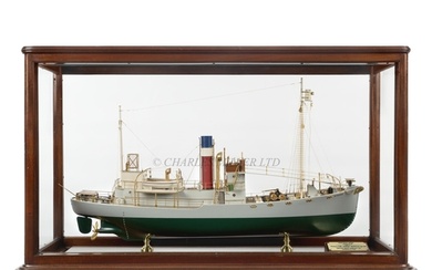 A RARE BUILDER'S MODEL FOR THE WHALER SHUSA, BUILT BY SMITH'...