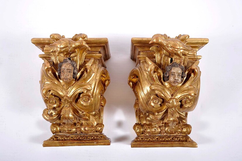 A pair of corbels