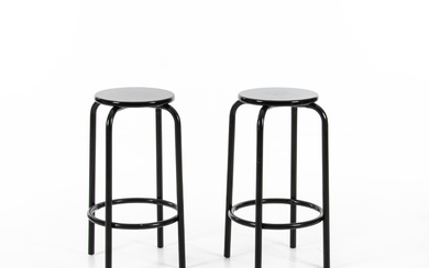 A pair of late 20th century barstools.