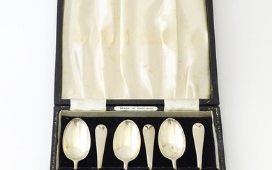 A set of six Victorian silver fancy back teaspoons with flowering urn detail, hallmarked London