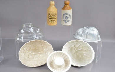 A small collection of domestic pottery