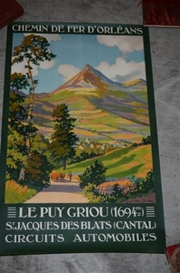 Affiche Chemin d'Orléans, Constant Duval, 1930. Le…