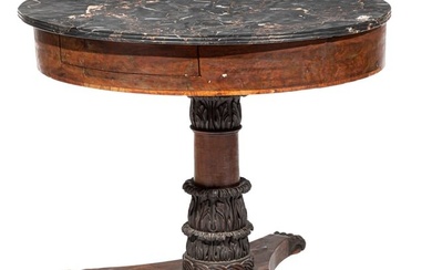 American Late Classical Mahogany Center Table