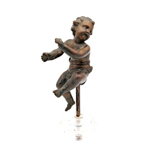 Ancient sculpture of a dancing putto - Baroque - Bronze casting - Late 17th century