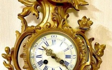 Antique Superb Cartel Clock - Gilt bronze - Late 19th century