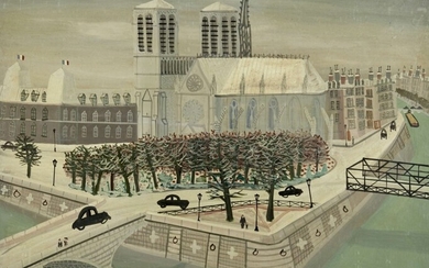 Armand Marie GUERIN (1913 – 1983) Notre Dame en hiver