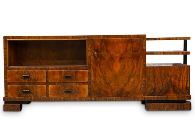 Art Deco Walnut Cabinet