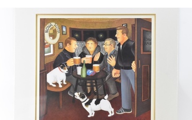 Beryl Cook (1926-2008) 'In the Snug' signed limited edition ...
