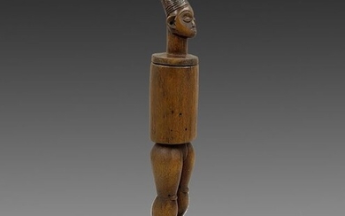 Boite ou Pot anthropomorphe - Wood - DR Congo - 1st half 20th century