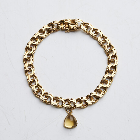 Bracelet 18 k gold bismarck bracelet Armband 18 k guld bismarcklänk