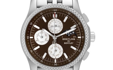 Breitling Bentley Mark VI Complications Steel Platinum Mens Watch