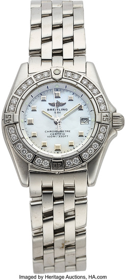 Breitling, Stainless Steel Lady's "Callistino" Circa 2000's Case: 29...