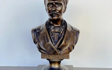 Bronze Bust on marble base