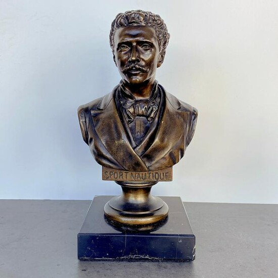 Bronze Bust on marble base
