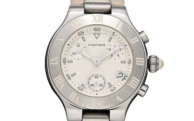 Cartier Stainless Steel Rubber 32mm