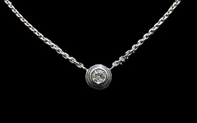 Cartier d'Amour necklace, small model, 18K white gold, diamond