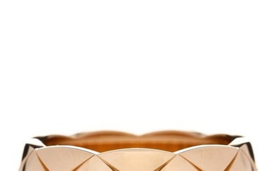 Chanel 18K Yellow Gold Small Coco Crush Ring 55 7.25