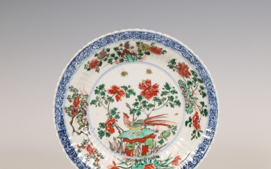China, famille verte porcelain dish, Kangxi period (1662-1722)