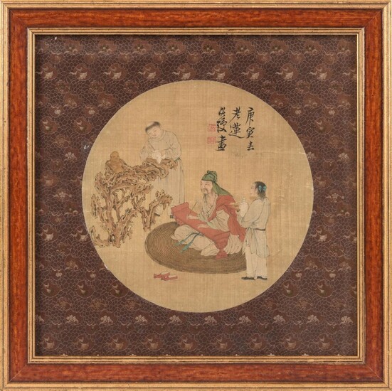 Chinese Fan Painting after Chen Hongshou