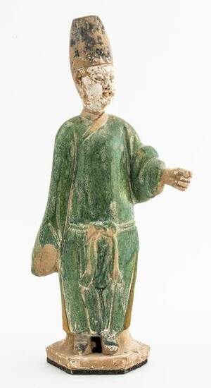 Chinese Ming Dynasty Pottery Attendant