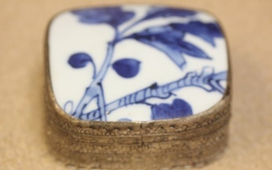 Chinese Porcelain and Metal Box
