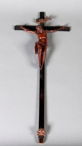 Christ en buis sculpté H 24 cm