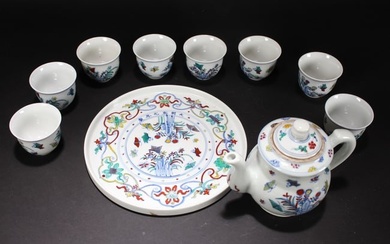 Collection of Chinese Porcelain TeaPot Set