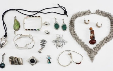 Collection of Estate Sterling Silver Jewelry