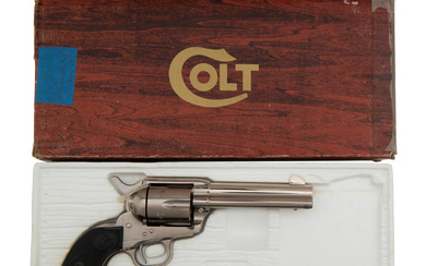 *Colt Custom Shop Single Action Army Nickel Plated in Original Box