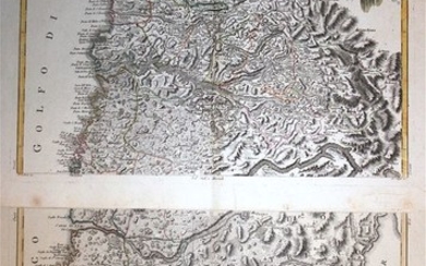 Croatia, Istria, Slovenia (2 sheets); G. Valle / A. Zatta - La parte Settentrionale dell'Istria / Parte Meridionale dell'Istria - 1784