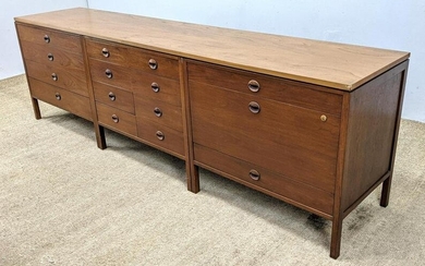 DUNBAR 3 Section Credenza Sideboard Cabinet. 1 Top not