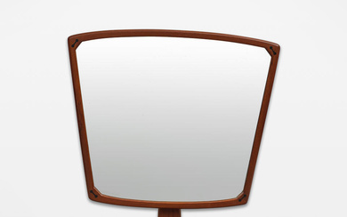 Danish Wall-mounted mirror with shelf