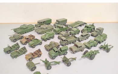 Dinky Toys/Supertoys. A group of die-cast military vehicles ...