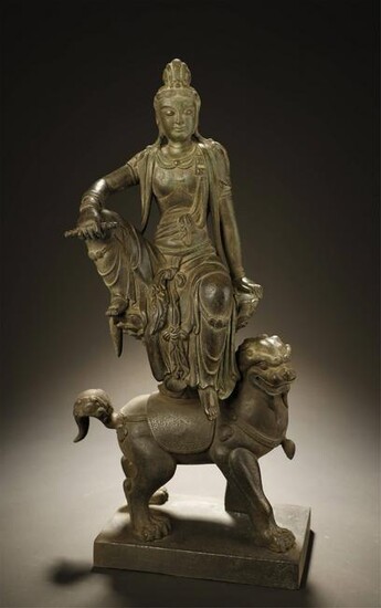 Early Stage, Alloy Copper Kuan Yin Statue