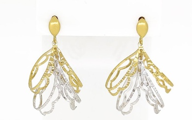 Earrings - 18 kt. White gold, Yellow gold