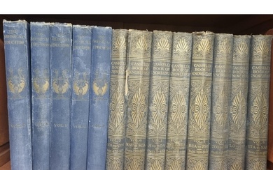 Eight volumes of Cassells book of Knowledge 1928 along with ...