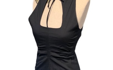 Emporio Armani - Round cleavage black Dress