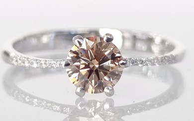 Engagement ring White gold Diamond (Natural)