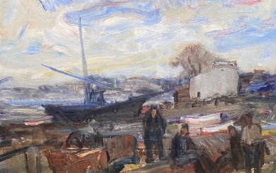 Errico Placido (1909-1983) - Il riposo dei pescatori