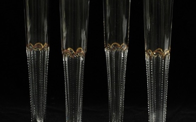 FABERGE FRENCH CRYSTAL FLUTES PCS.