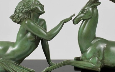 Fayral / Le Faguays - Max le Verrier - Art Deco sculpture / 'seduction' / seduction