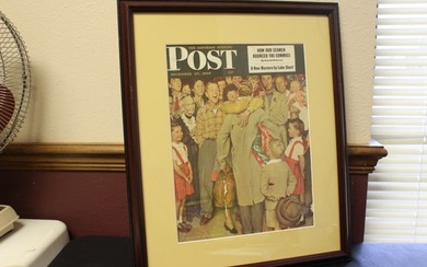 Framed Norman Rockwell Saturday Evening Post Cover